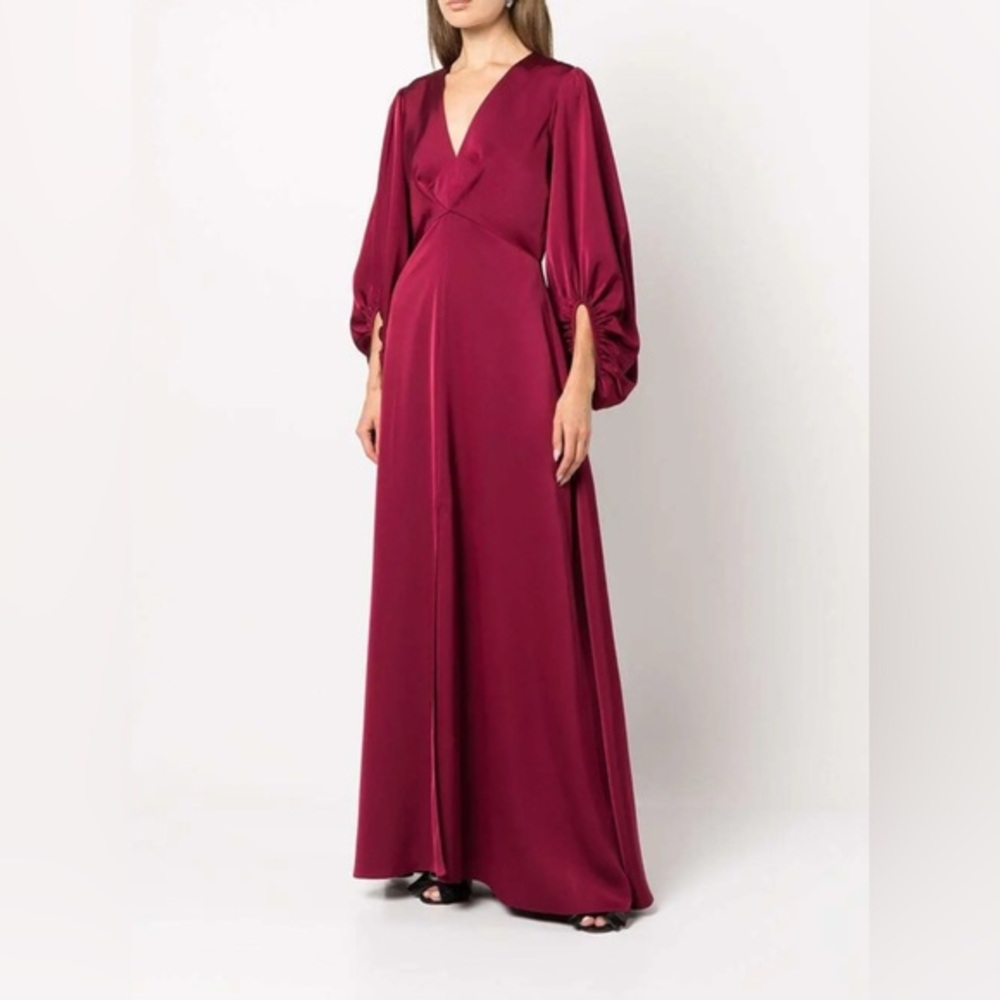 SACHIN & BABI - Jenny Puff-Sleeves Gown